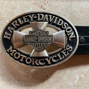 Harley Davidson Skull Belt and Buckle 34